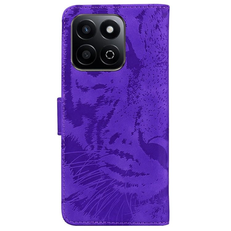 For Honor Play 60 Plus Tiger Embossing Pattern Flip Leather Phone Case
