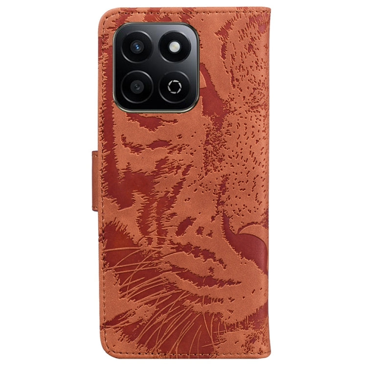 For Honor Play 60 Plus Tiger Embossing Pattern Flip Leather Phone Case