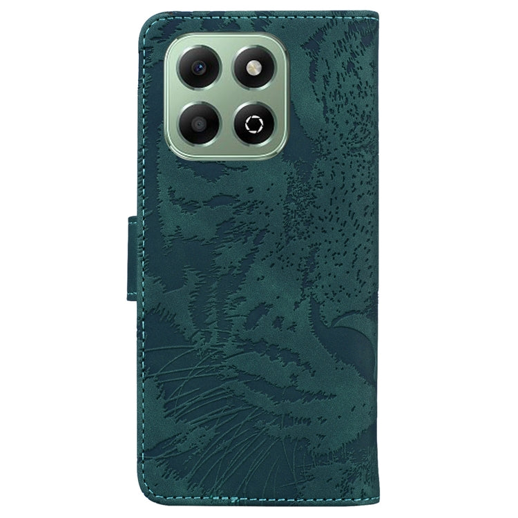 For Honor X6b Tiger Embossing Pattern Flip Leather Phone Case