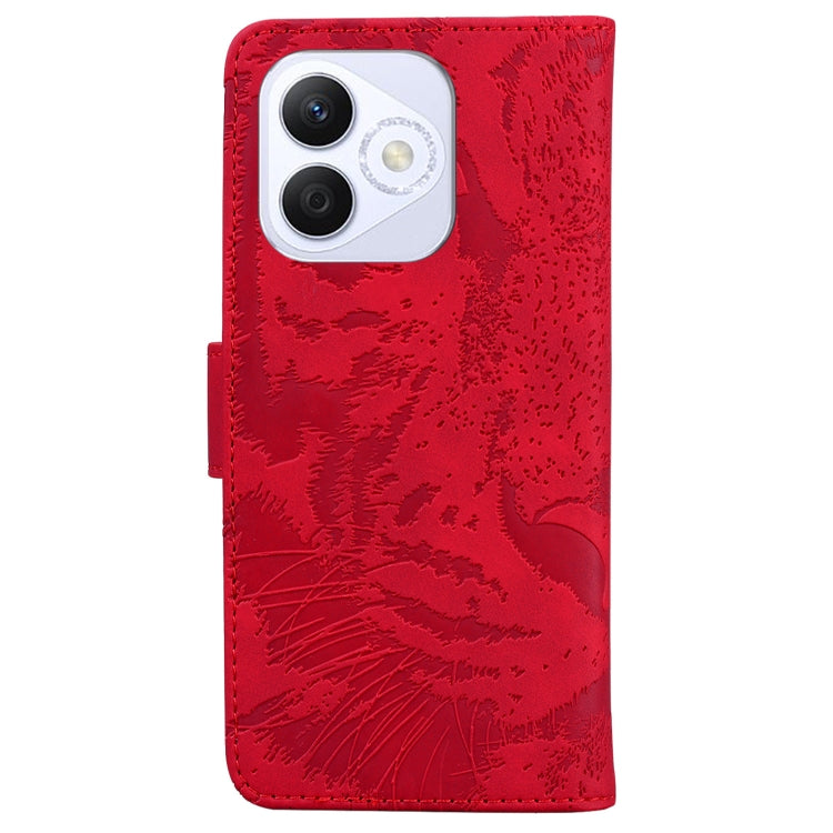For Honor X60i Tiger Embossing Pattern Flip Leather Phone Case