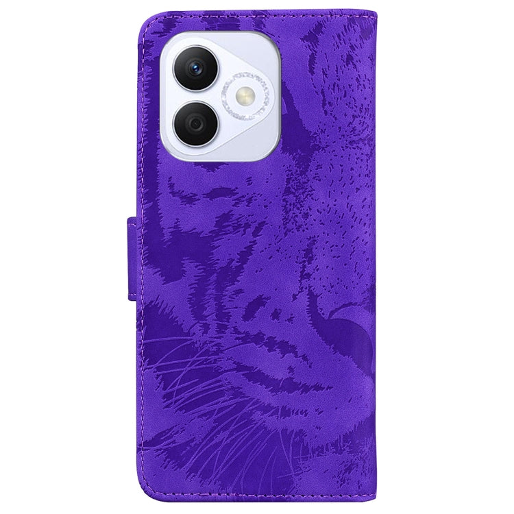 For Honor X60i Tiger Embossing Pattern Flip Leather Phone Case