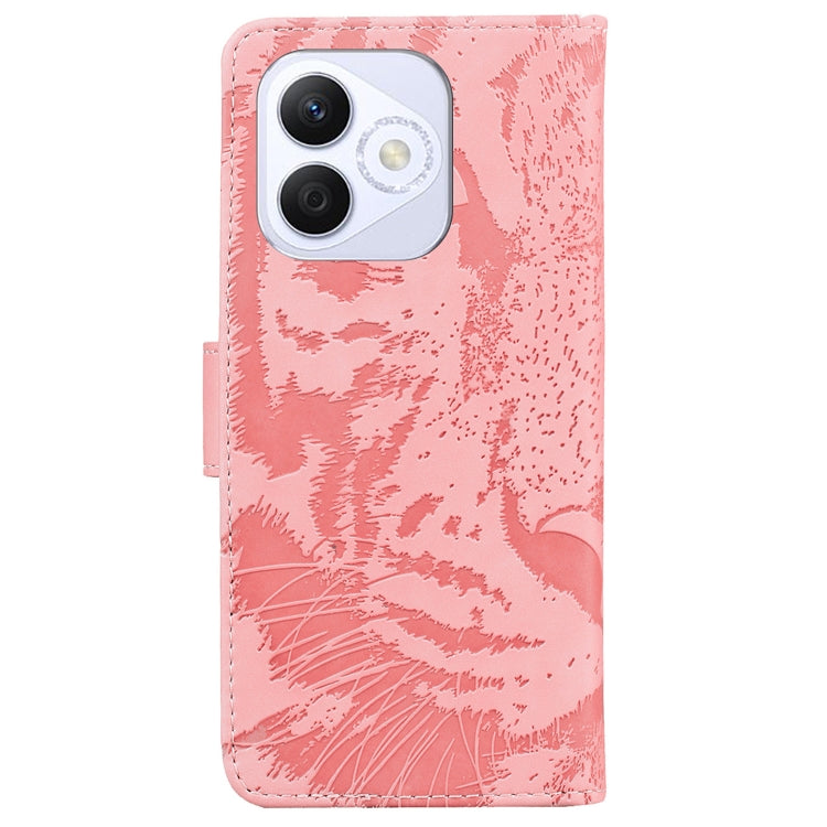 For Honor X60i Tiger Embossing Pattern Flip Leather Phone Case