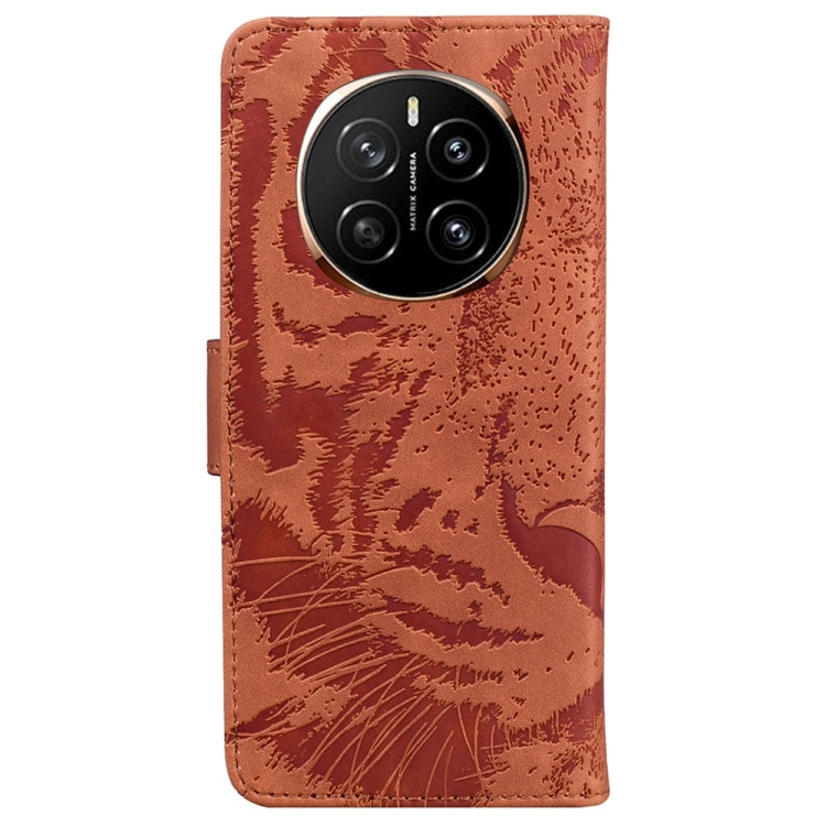For Honor Magic7 Tiger Embossing Pattern Flip Leather Phone Case