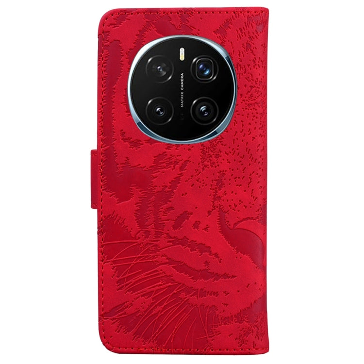 For Honor Magic7 Pro Tiger Embossing Pattern Flip Leather Phone Case