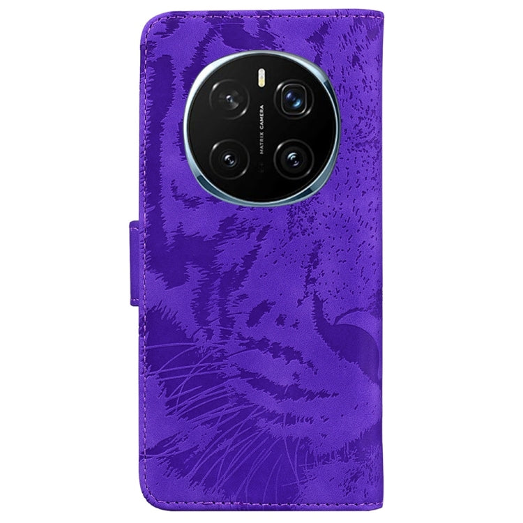 For Honor Magic7 Pro Tiger Embossing Pattern Flip Leather Phone Case