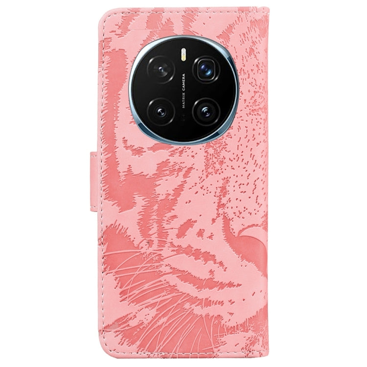For Honor Magic7 Pro Tiger Embossing Pattern Flip Leather Phone Case