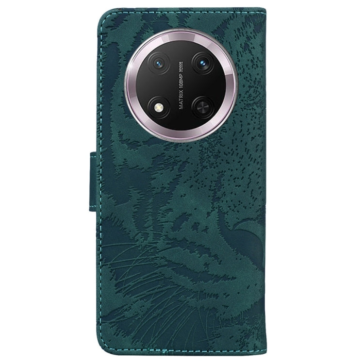 For Honor X9c Tiger Embossing Pattern Flip Leather Phone Case