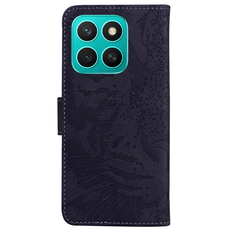 For Honor X8c 4G Tiger Embossing Pattern Flip Leather Phone Case