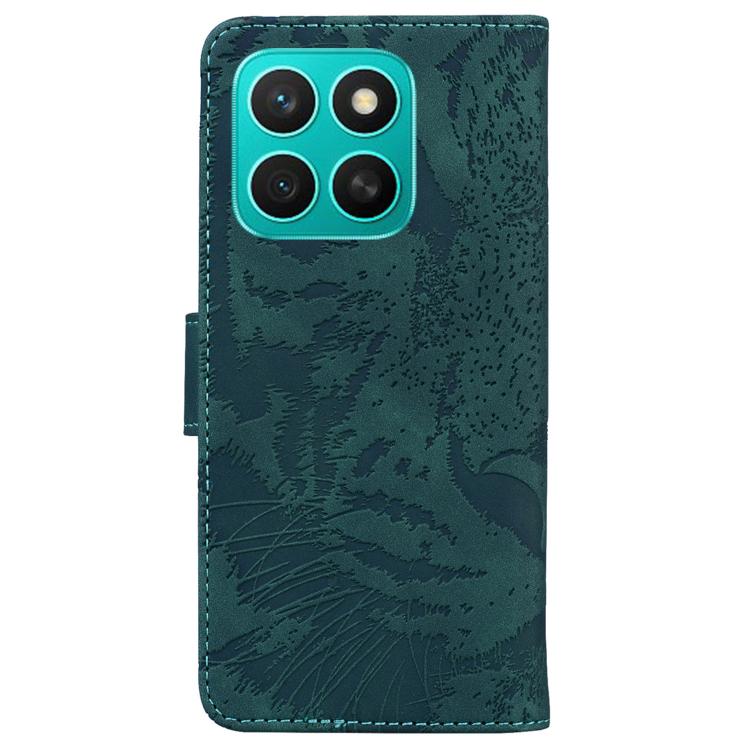 For Honor X8c 4G Tiger Embossing Pattern Flip Leather Phone Case