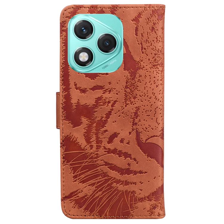 For Honor 400 Lite Global Tiger Embossing Pattern Flip Leather Phone Case