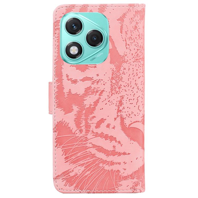 For Honor 400 Lite Global Tiger Embossing Pattern Flip Leather Phone Case