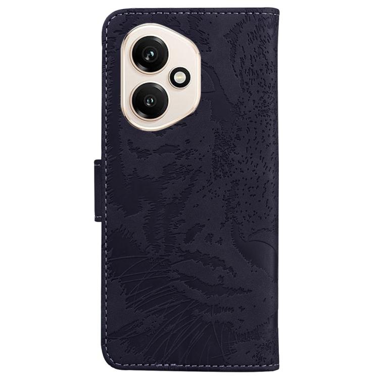 For Honor 400 Global 156.5mm Tiger Embossing Pattern Flip Leather Phone Case