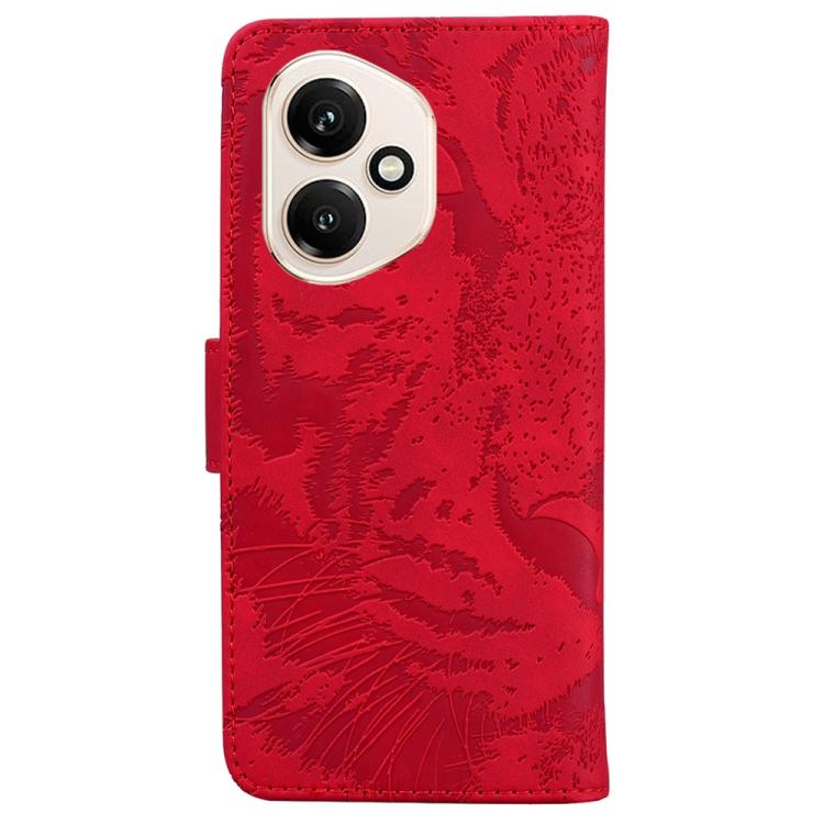 For Honor 400 Global 156.5mm Tiger Embossing Pattern Flip Leather Phone Case