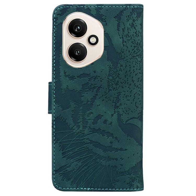 For Honor 400 Global 156.5mm Tiger Embossing Pattern Flip Leather Phone Case