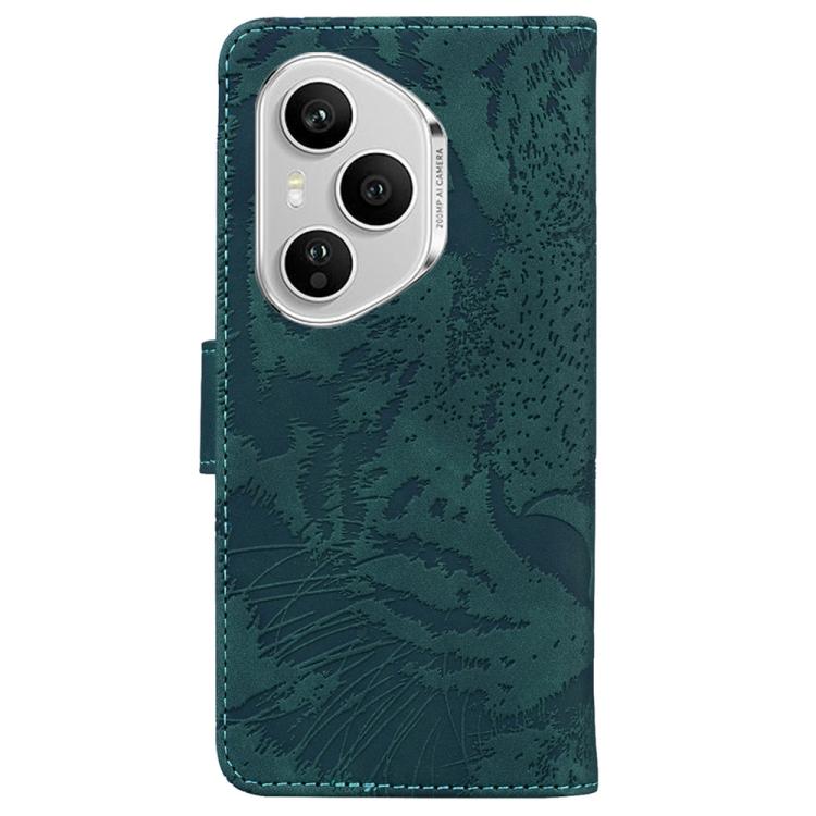 For Honor 400 Pro Global 160.8mm Tiger Embossing Pattern Flip Leather Phone Case