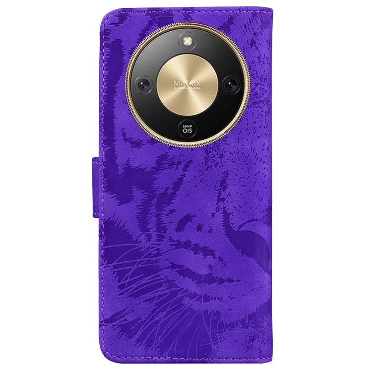 For Honor X70 5G Tiger Embossing Pattern Flip Leather Phone Case