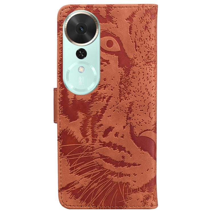 For Honor Play 70 Plus Tiger Embossing Pattern Flip Leather Phone Case