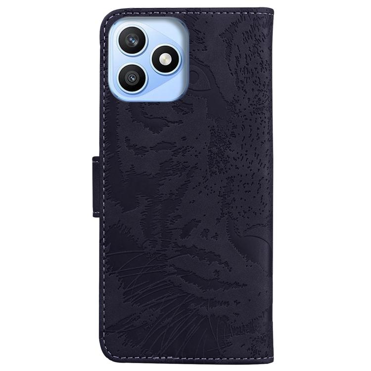 For Honor X8d 4G Tiger Embossing Pattern Flip Leather Phone Case