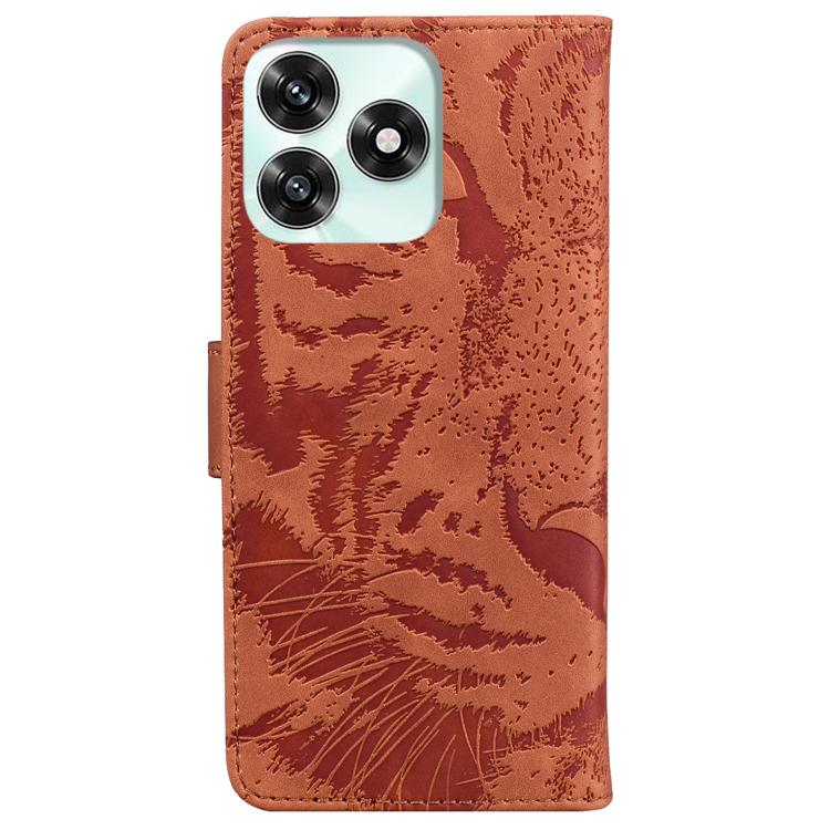 For Honor X5c 4G / X5c Plus Tiger Embossing Pattern Flip Leather Phone Case