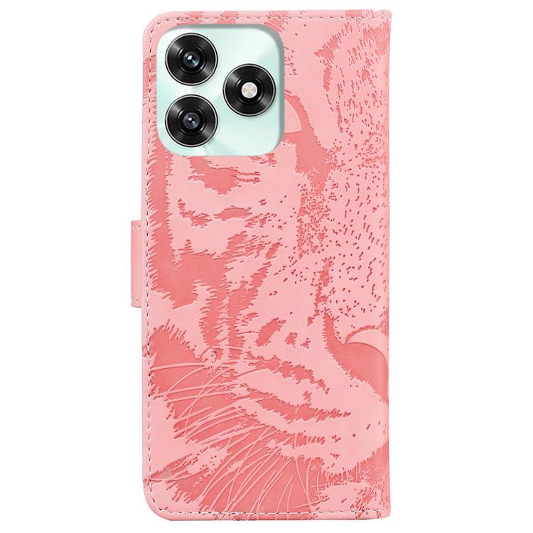 For Honor X5c 4G / X5c Plus Tiger Embossing Pattern Flip Leather Phone Case