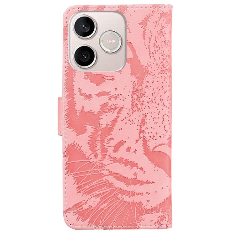 For Honor 600 Lite Global Tiger Embossing Pattern Flip Leather Phone Case