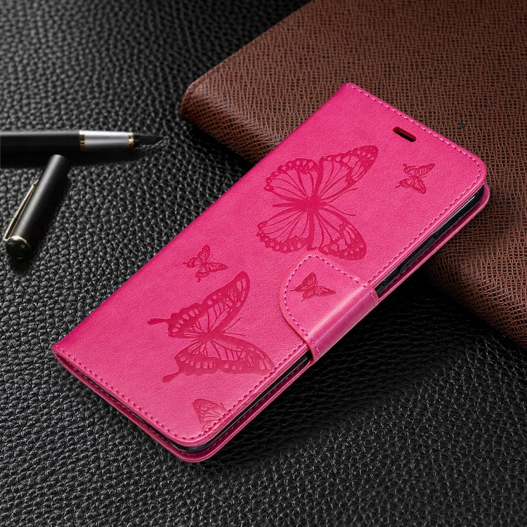For Nokia 5.3 Two Butterflies Embossing Pattern Horizontal Flip Leather Case with Holder & Card Slot & Wallet & Lanyard