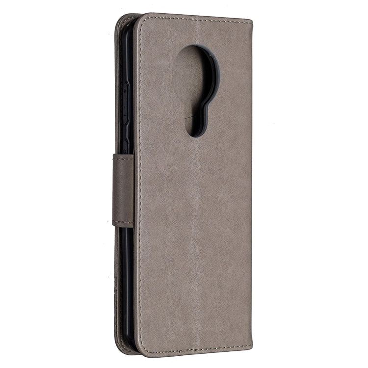 For Nokia 5.3 Two Butterflies Embossing Pattern Horizontal Flip Leather Case with Holder & Card Slot & Wallet & Lanyard