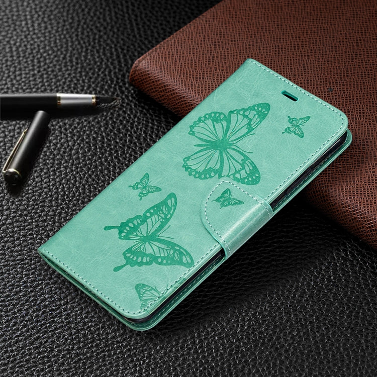 For Nokia 5.3 Two Butterflies Embossing Pattern Horizontal Flip Leather Case with Holder & Card Slot & Wallet & Lanyard