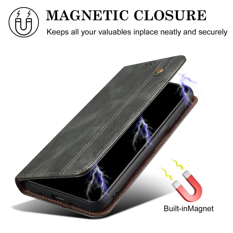 For Nothing Phone 3a Oil Wax Crazy Horse Texture Leather Phone Case