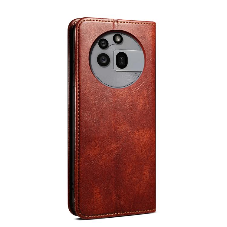 For Nothing Phone 3a Pro Oil Wax Crazy Horse Texture Leather Phone Case