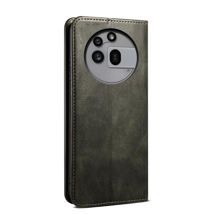 For Nothing Phone 3a Pro Oil Wax Crazy Horse Texture Leather Phone Case