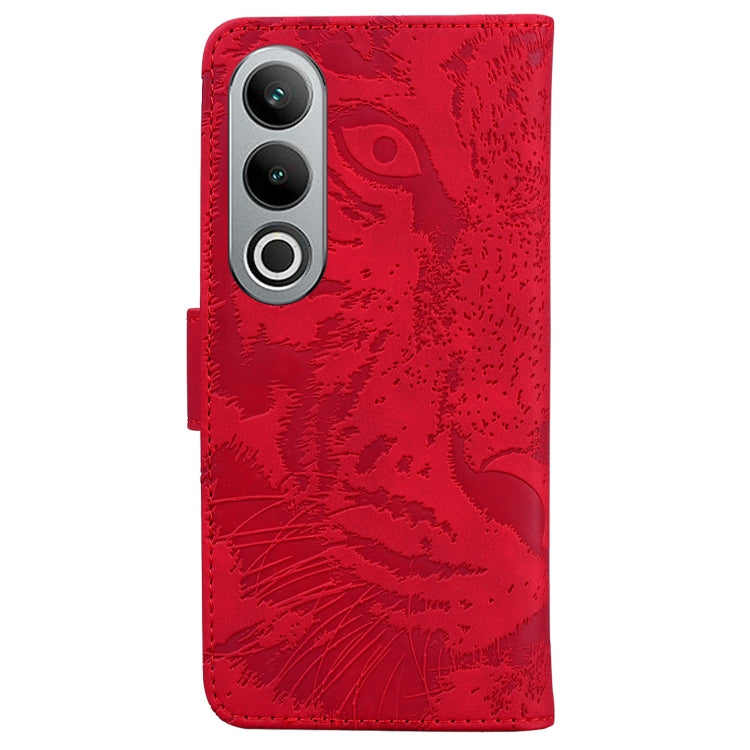 For OnePlus Nord CE4 5G Tiger Embossing Pattern Flip Leather Phone Case