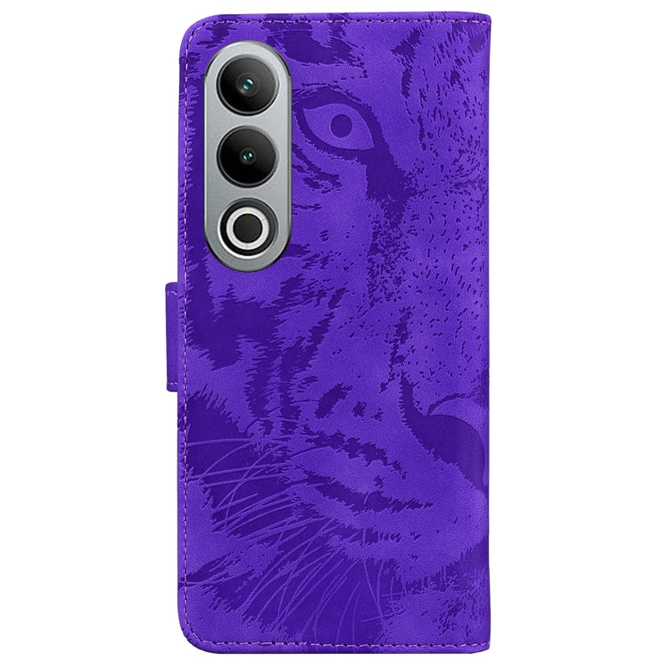 For OnePlus Nord CE4 5G Tiger Embossing Pattern Flip Leather Phone Case