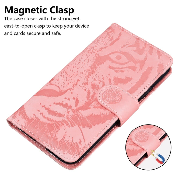 For OnePlus Nord CE4 Lite Tiger Embossing Pattern Flip Leather Phone Case