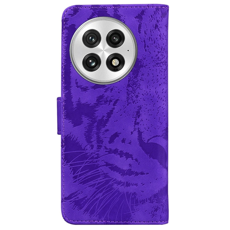 For OnePlus 13 Tiger Embossing Pattern Flip Leather Phone Case