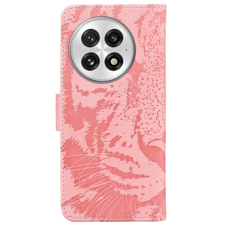 For OnePlus 13 Tiger Embossing Pattern Flip Leather Phone Case