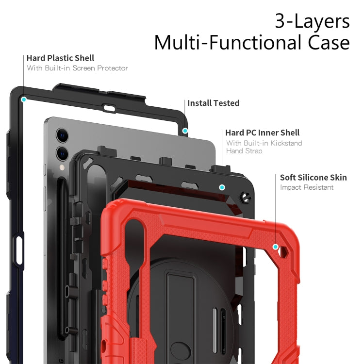 For Samsung Galaxy Tab S9+ / S8+ Silicone + PC Tablet Case