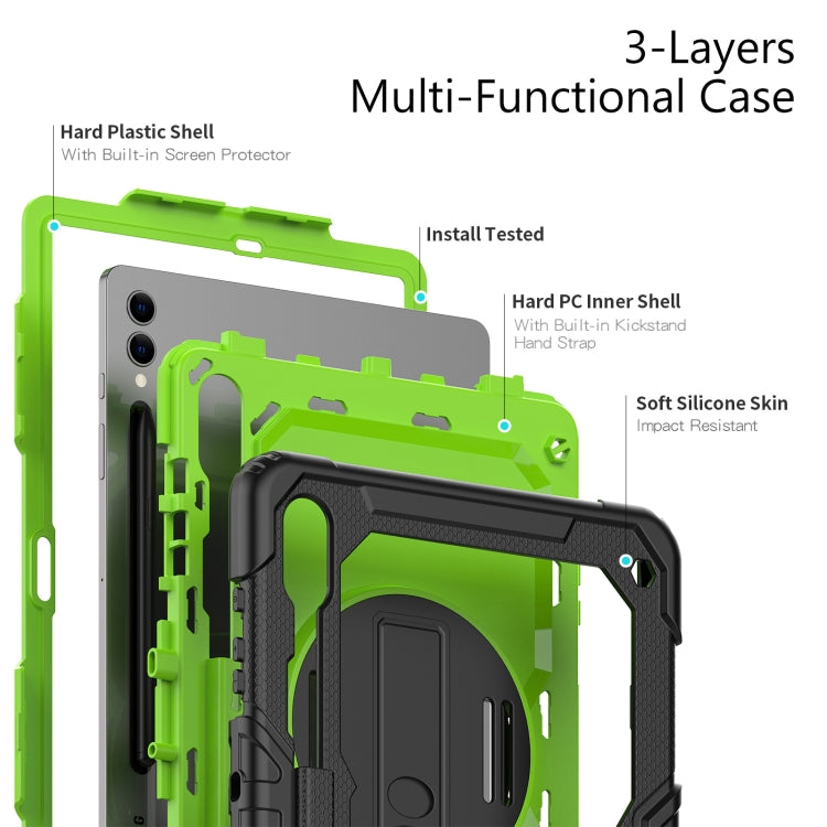For Samsung Galaxy Tab S9+ / S8+ Silicone + PC Tablet Case