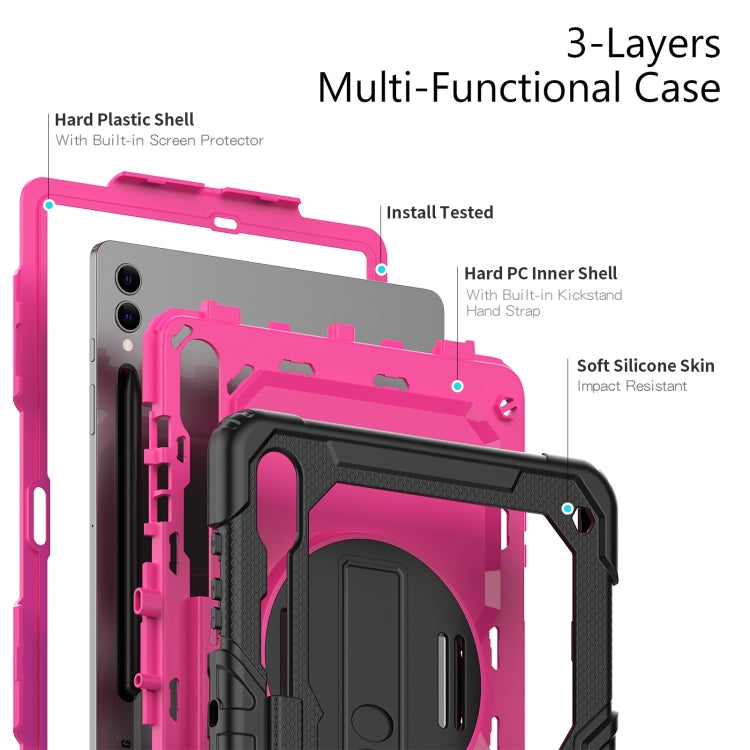 For Samsung Galaxy Tab S9+ / S8+ Silicone + PC Tablet Case