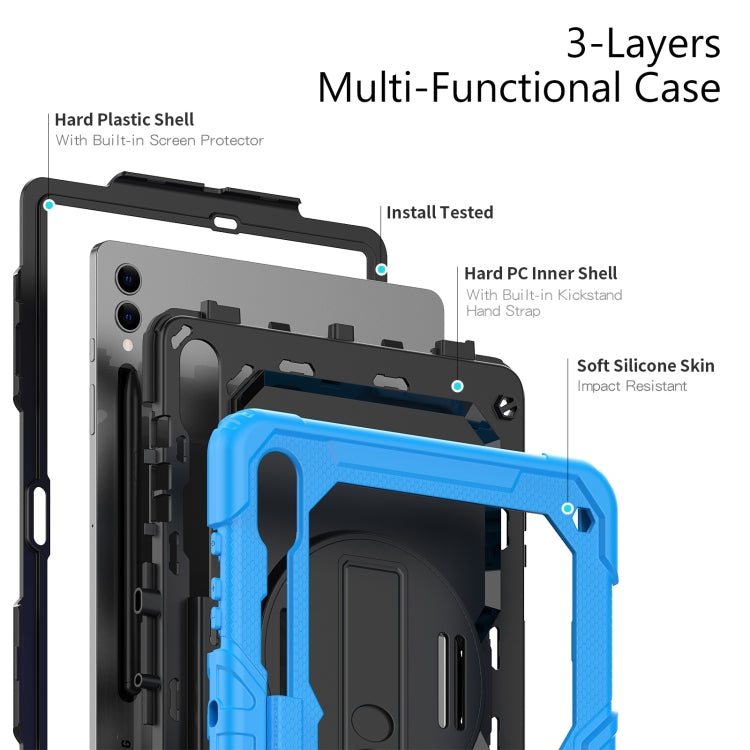 For Samsung Galaxy Tab S9+ / S8+ Silicone + PC Tablet Case