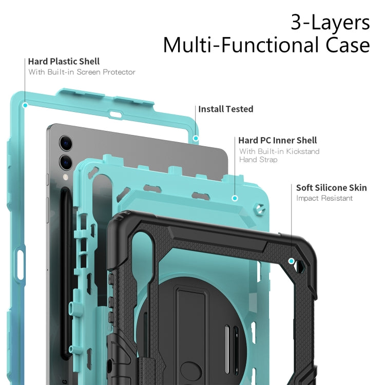 For Samsung Galaxy Tab S9+ / S8+ Silicone + PC Tablet Case