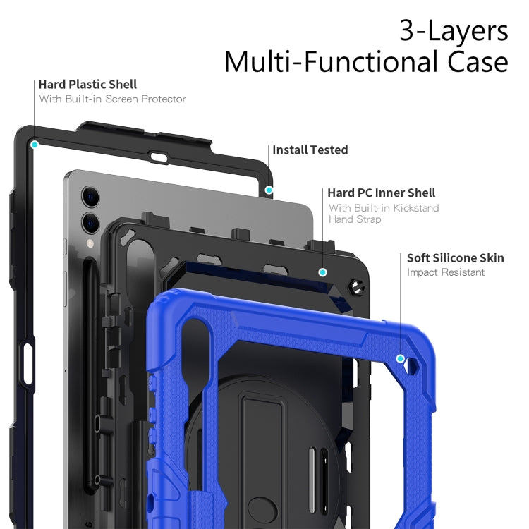 For Samsung Galaxy Tab S9+ / S8+ Silicone + PC Tablet Case