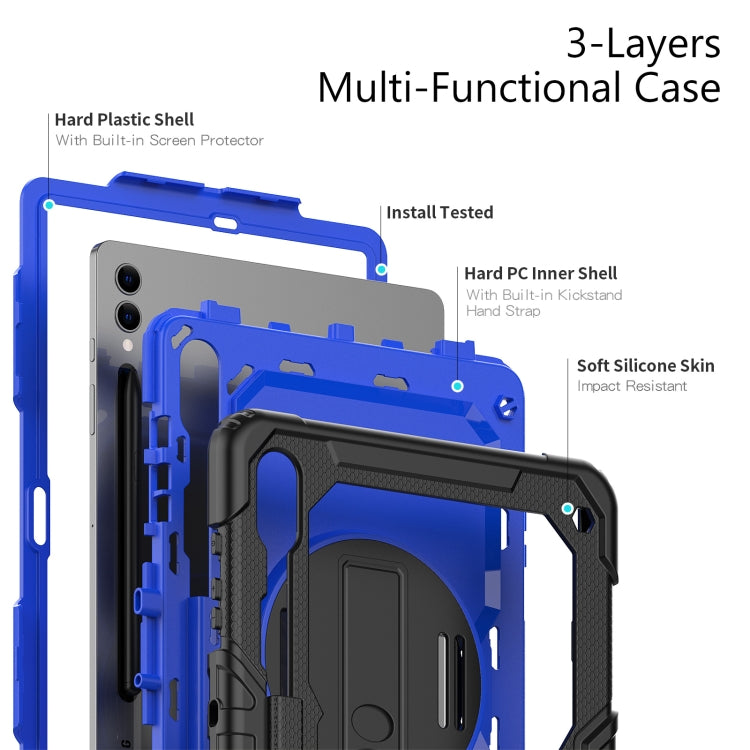 For Samsung Galaxy Tab S9+ / S8+ Silicone + PC Tablet Case