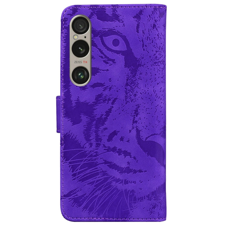 For Sony Xperia 1 VI Tiger Embossing Pattern Flip Leather Phone Case