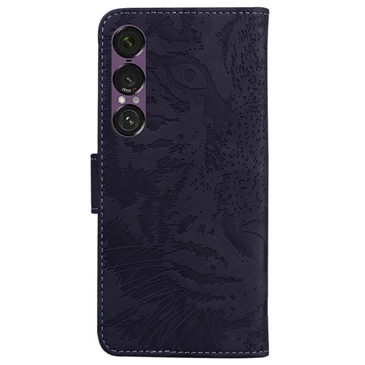 For Sony Xperia 1 VII Tiger Embossing Pattern Flip Leather Phone Case