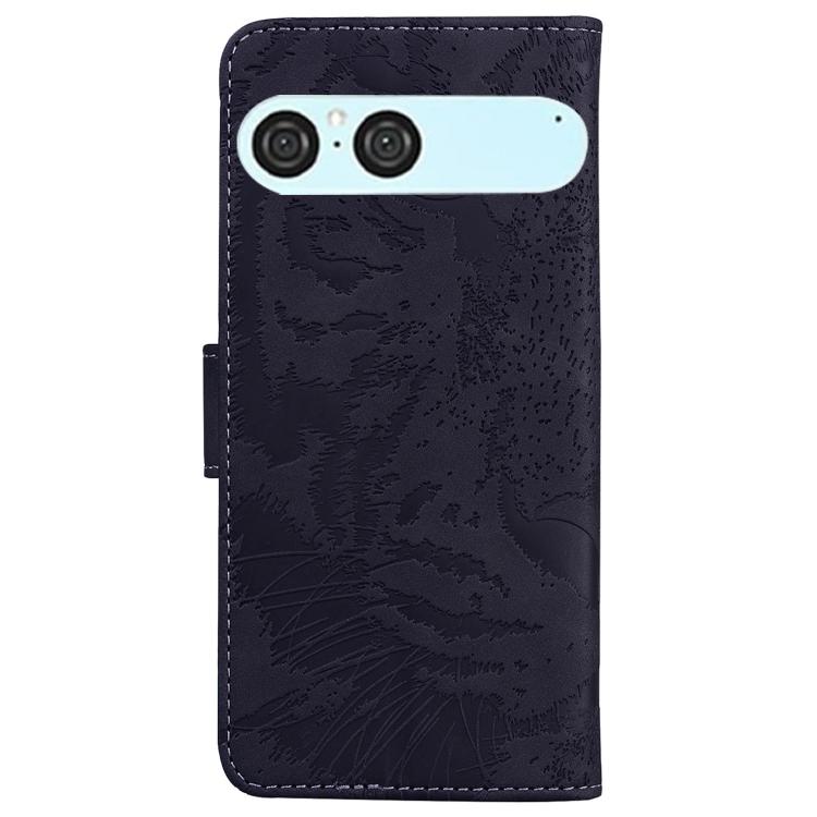 For Sony Xperia 10 VII Tiger Embossing Pattern Flip Leather Phone Case