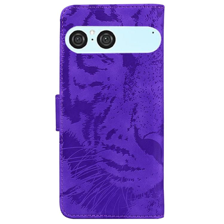 For Sony Xperia 10 VII Tiger Embossing Pattern Flip Leather Phone Case