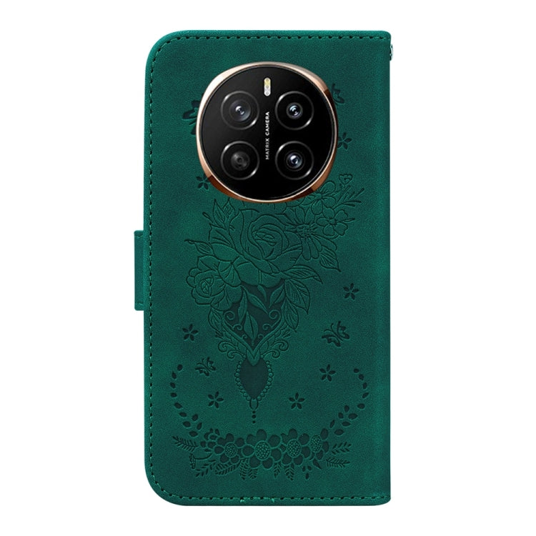 For Honor Magic7 Butterfly Rose Embossed Leather Phone Case