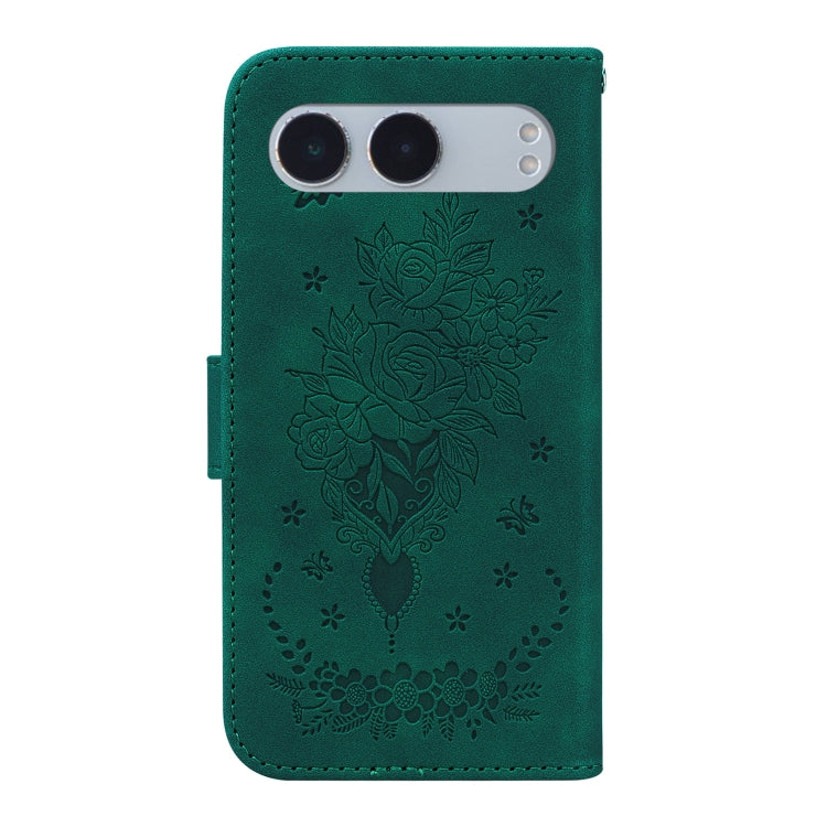 For OnePlus Nord 4 Butterfly Rose Embossed Leather Phone Case