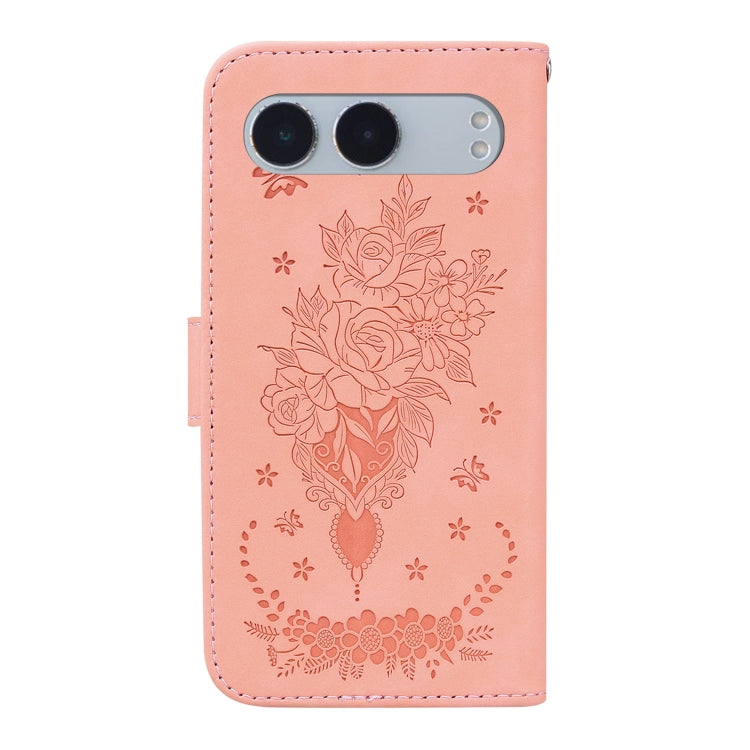 For OnePlus Nord 4 Butterfly Rose Embossed Leather Phone Case